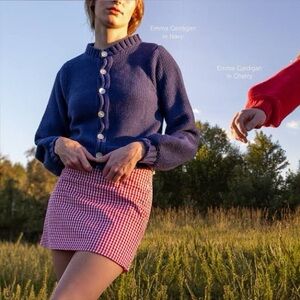 NWT Darcy Apparel Emma Cardigan in Cobalt Blue Size S